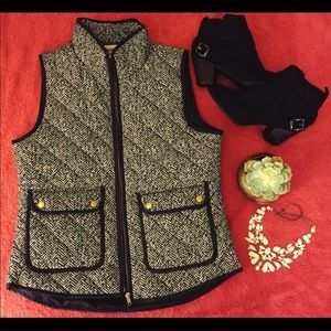 Cambridge Herringbone Puff Vest